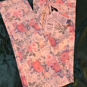 Floral Skinny Pants Sz 27
